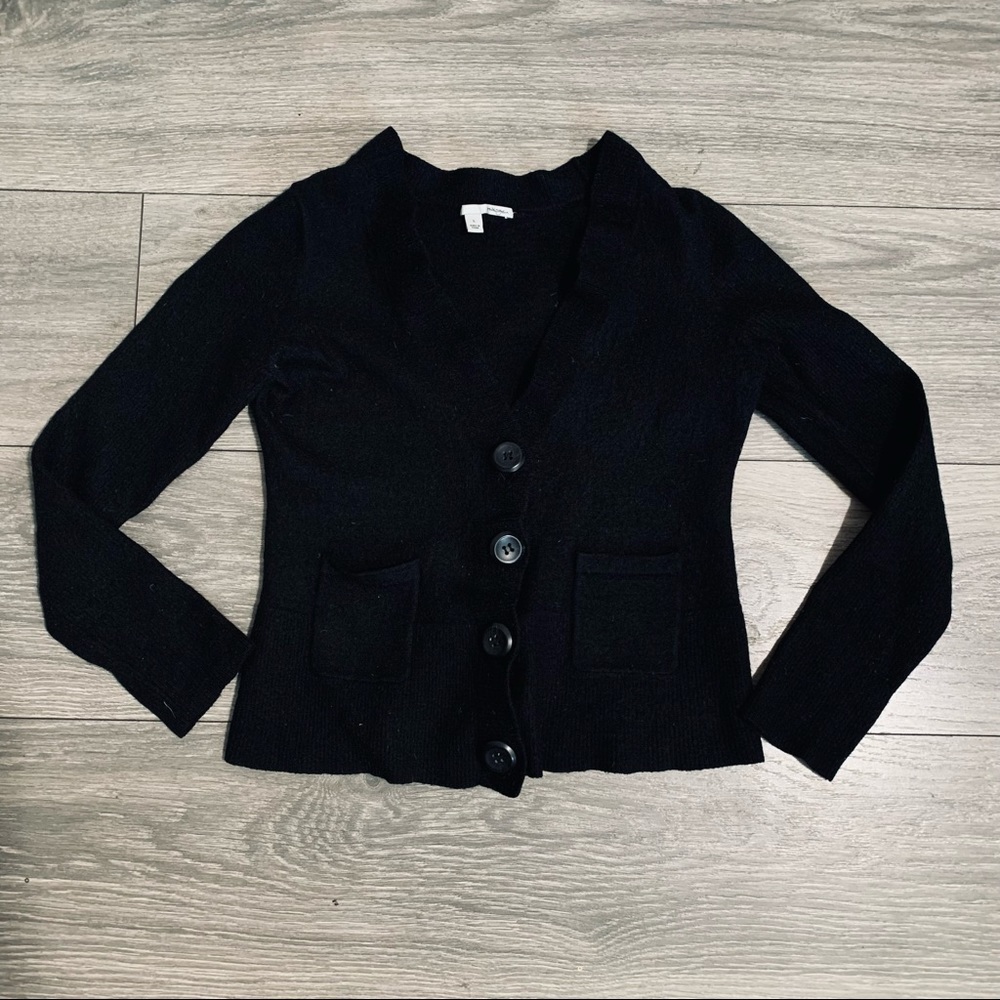 Halogen Marino Wool Girls Black Jacket Size‎ Large